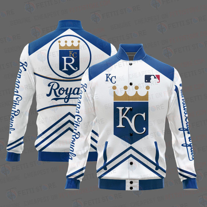 Kansas City Royals - Major League Baseball AOP Varsity Jacket V4