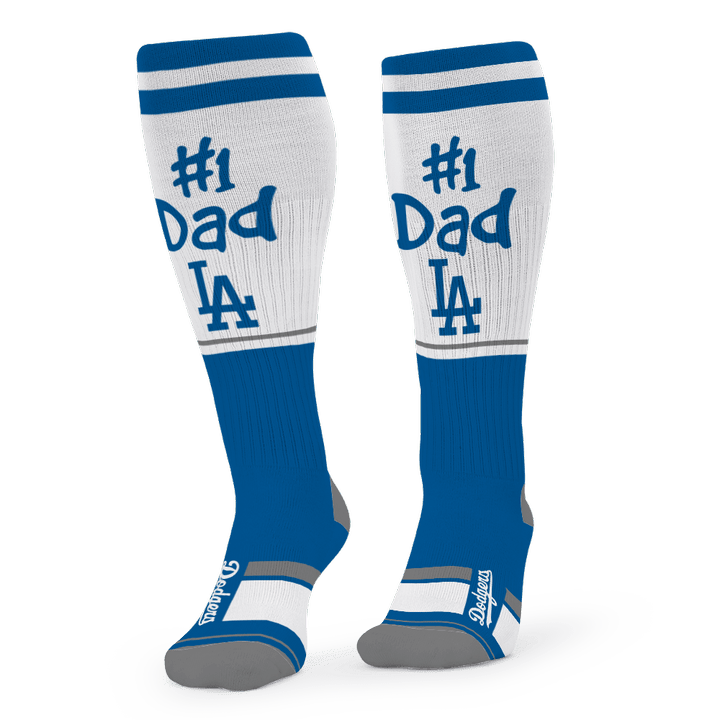 Los Angeles Dodgers Major League Baseball 3D Print Over The Calf Sock V2 SH1MLB