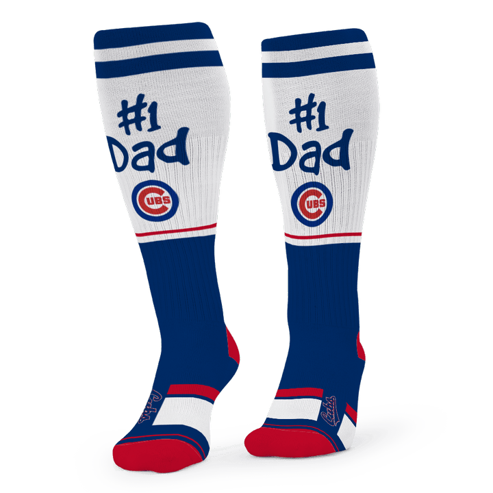 Chicago Cubs Major League Baseball 3D Print Over The Calf Sock V2 SH1MLB