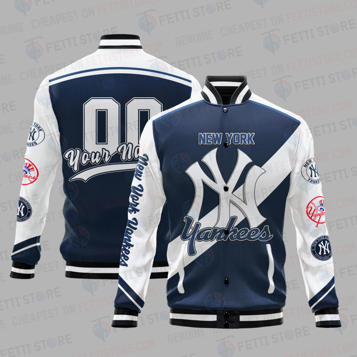 New York Yankees Major League Baseball AOP Varsity Jacket SH1 V2