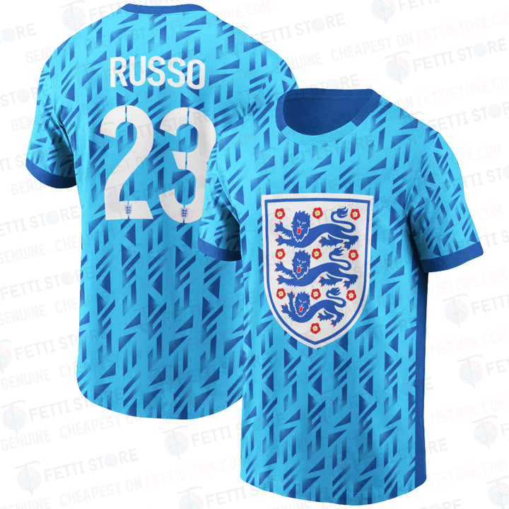 Alessia Russo England Women's National Football Team 3D Away T-Shirt SH1WC