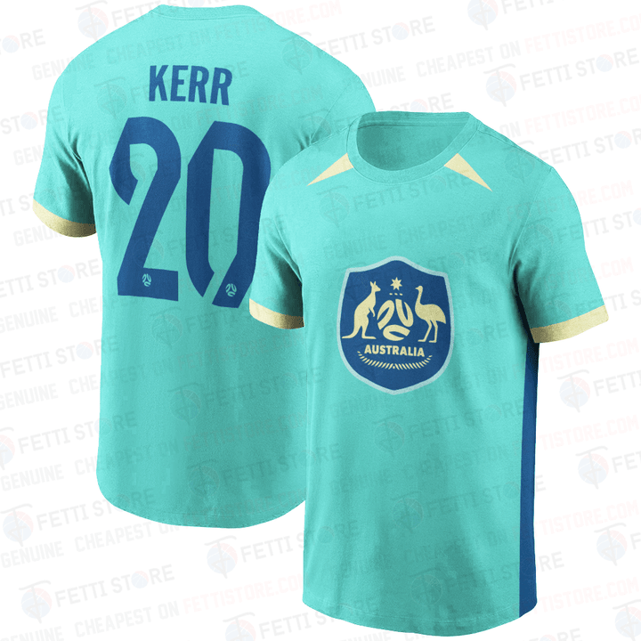 Sam Kerr 2023 Fifa Women's World Cup 3D Away T-Shirt SH1