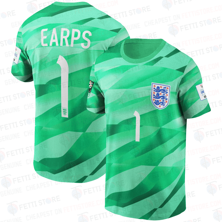 Mary Earps England Women's National Football Team 3D Away T-Shirt SH1WC