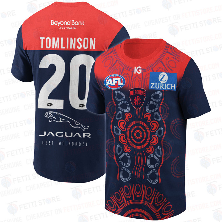 Adam Tomlinson - Melbourne Football Club AFL 2023 AOP T-Shirt V1