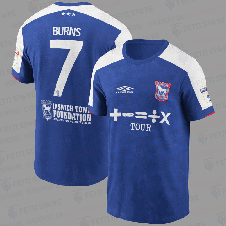 Wes Burns Ipswich Town Home Jersey Style AOP T-Shirt