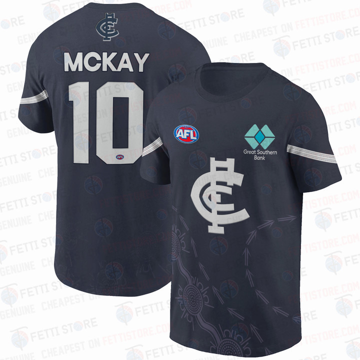 Harry McKay 10 Carlton Blues AOP T-Shirt