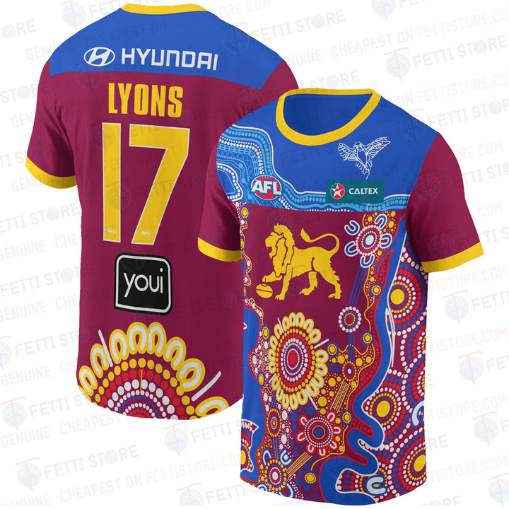 Ryan Lester - Brisbane Lions Australian Football League 2023 Customized AOP T-Shirt V1
