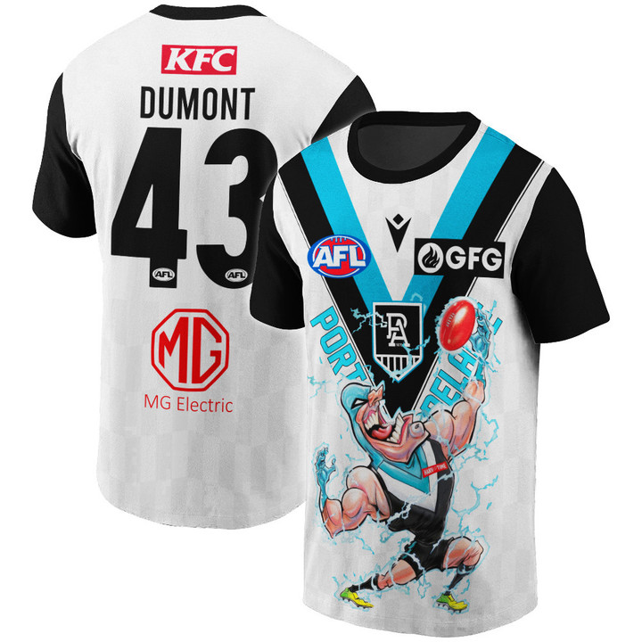 Trent Dumont - Port Adelaide Australian Football League 2023 AOP T-Shirt V2