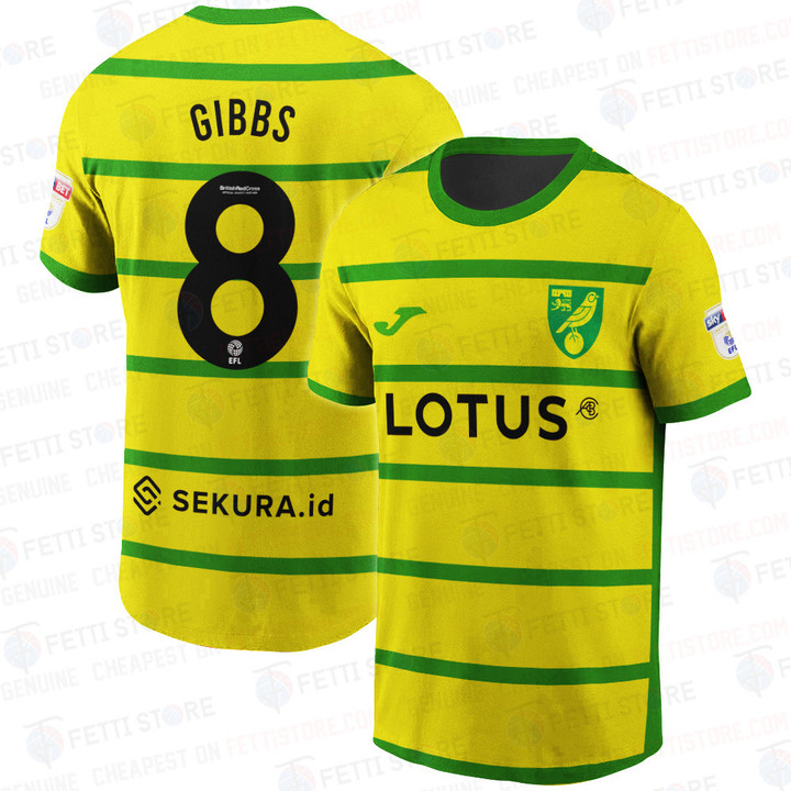 Liam Gibbs Norwich City Home Jersey Style AOP T-Shirt