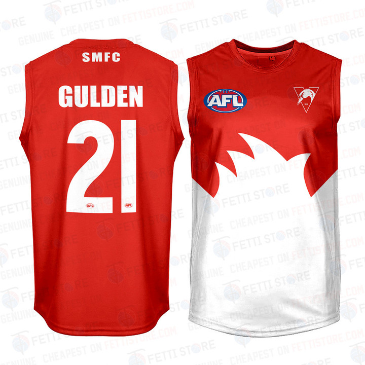 Errol Gulden Sydney Swans AFL Fan Tank Top Guernsey