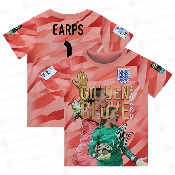 Mary Earps England Women's World Cup Golden Glove Award 3D T-Shirt For Kid