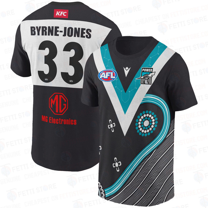 Darcy Byrne-Jones 33 Port Adelaide Power AOP T-Shirt