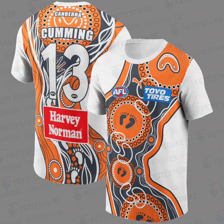 Isaac Cumming - GWS Giants Australian Football League 2023 AOP T-Shirt V5