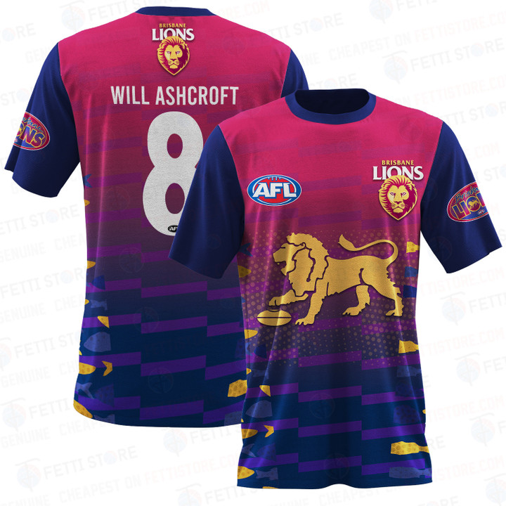 Will Ashcroft Brisbane Lions Australian Football League 2023 T-Shirt