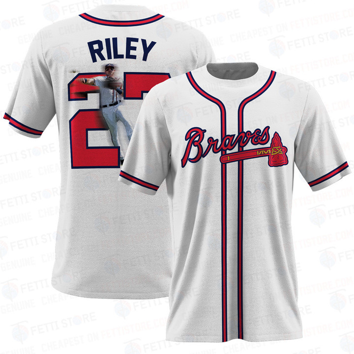 Austin Riley Atlanta Braves Major League Baseball 3D T-Shirt
