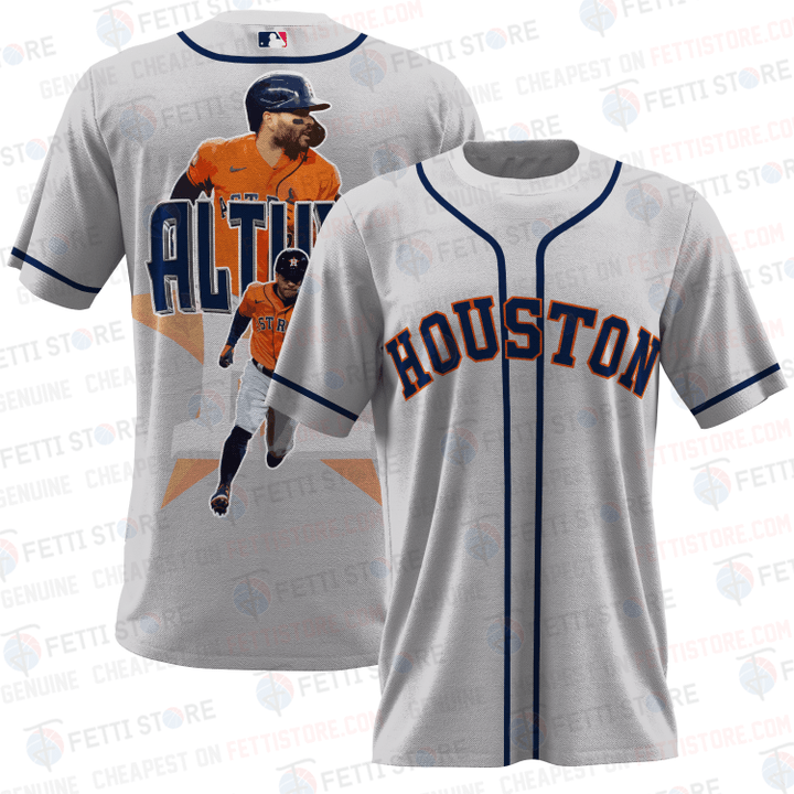 José Altuve Houston Astros Major League Baseball 3D T-Shirt