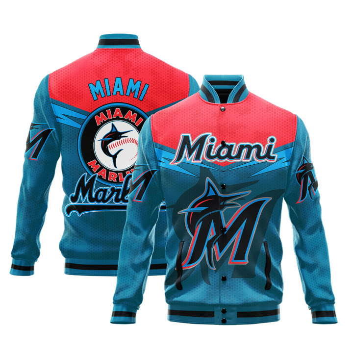Miami Marlins - Major League Baseball AOP Varsity Jacket V7