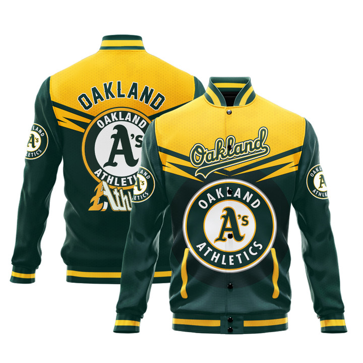 Oakland Athletics - Major League Baseball AOP Varsity Jacket V7