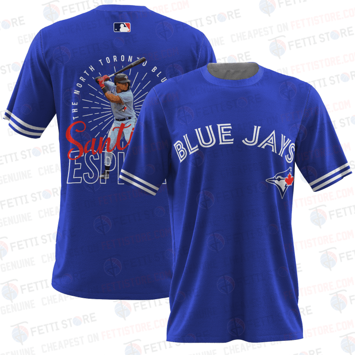 Santiago Espinal Toronto Blue Jays Major League Baseball 3D T-Shirt