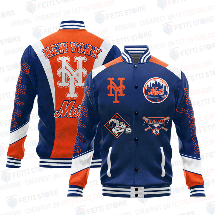 New York Mets American League Baseball Varsity Jacket SH1 V2