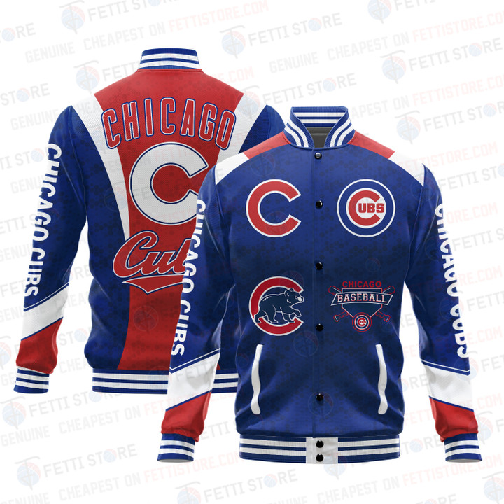 Chicago Cubs American League Baseball Varsity Jacket SH1 V2