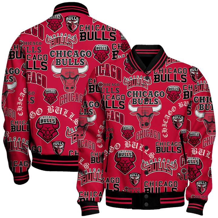 Chicago Bulls National Basketball Association Varsity Jacket SH1 V6