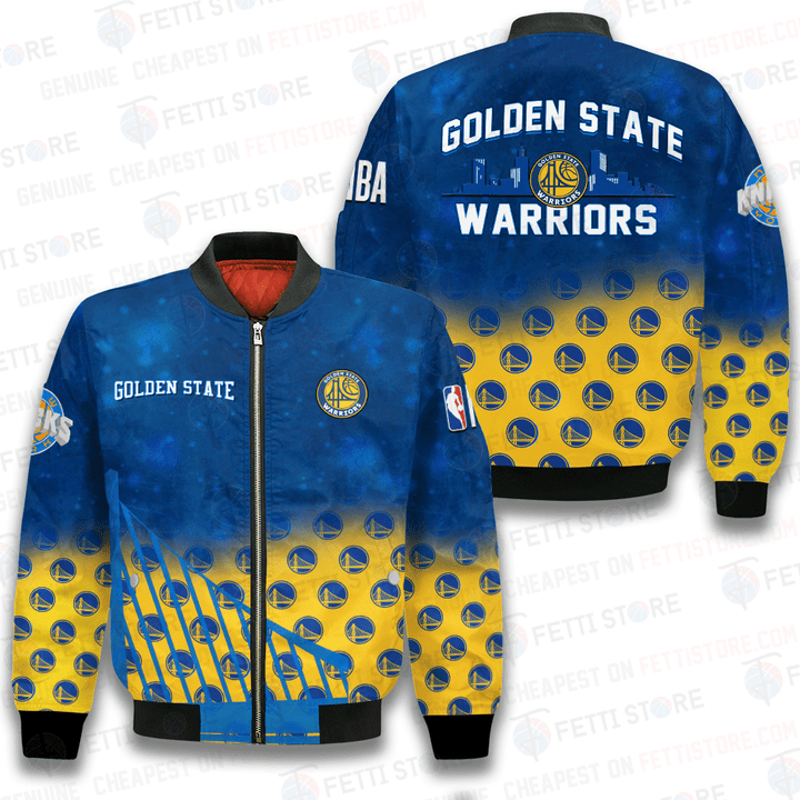 Golden State Warriors NBA 2023 Pattern Unisex Bomber Jacket STM
