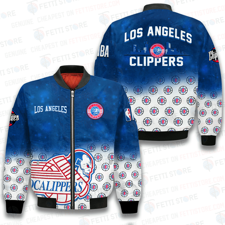 Los Angeles Clippers NBA 2023 Pattern Unisex Bomber Jacket STM