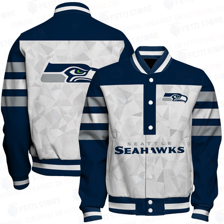 Seattle Seahawks NFL 2023 Starter Thursday Night Gridiron Raglan Unisex Varsity Jacket V6