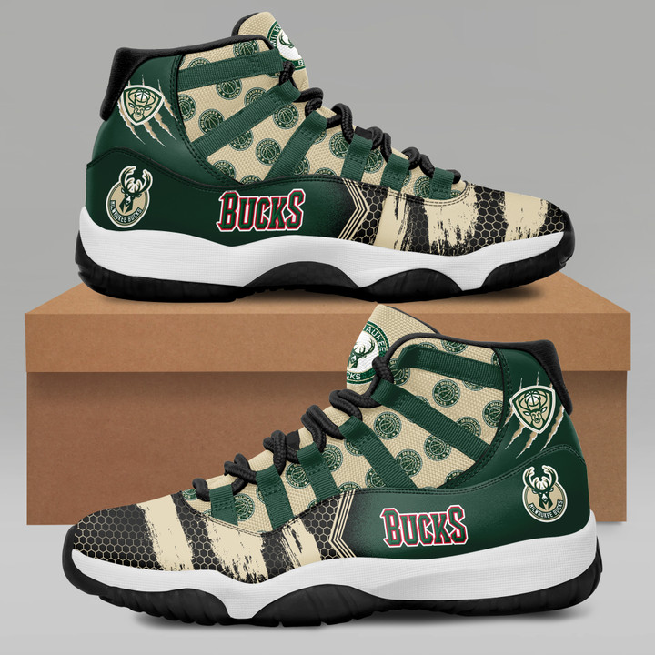 Milwaukee Bucks - National Basketball Association Jordan 11 Shoes SH1