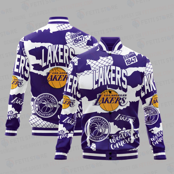 Los Angeles Lakers National Basketball Association Varsity Jacket SH1 V8