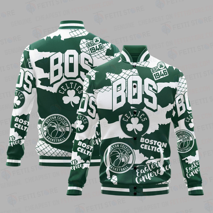 Boston Celtics National Basketball Association Varsity Jacket SH1 V8