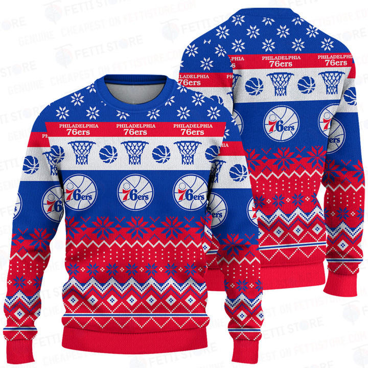 Philadelphia 76ers National Basketball Association Christmas Sweater SH1 V1