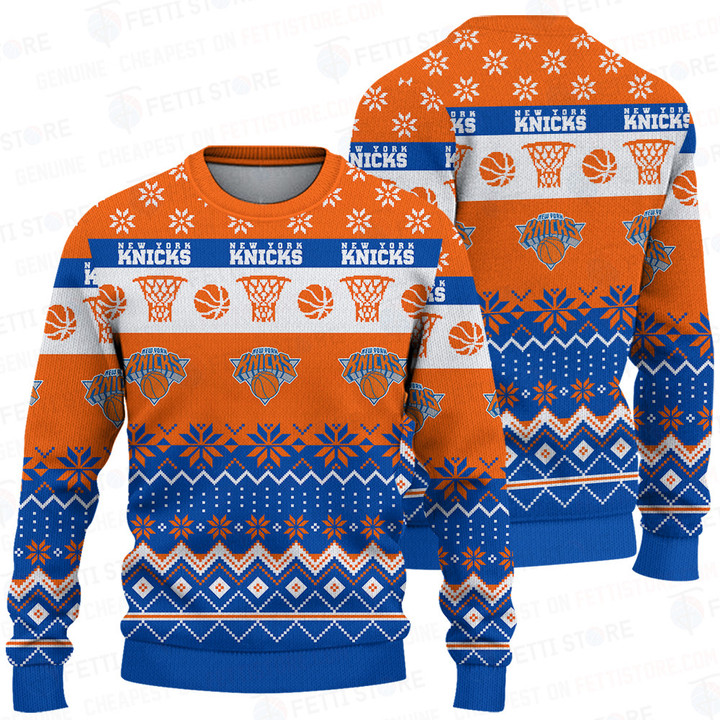 New York Knicks National Basketball Association Christmas Sweater SH1 V1