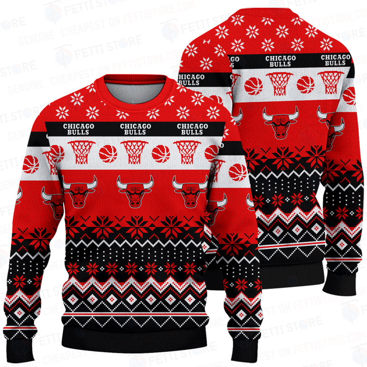 Chicago Bulls National Basketball Association Christmas Sweater SH1 V1