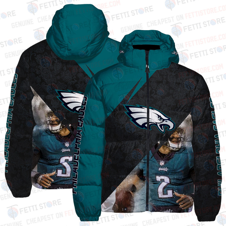Philadelphia Eagles Retro Pattern Unisex Down Jacket