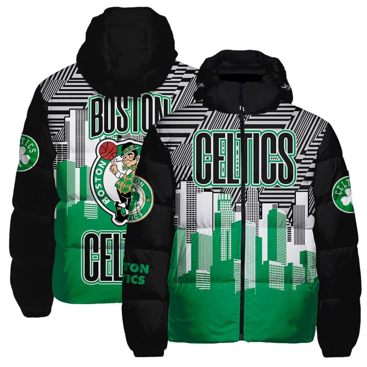 Boston Celtics National Basketball Association Unisex Down Jacket STM V7
