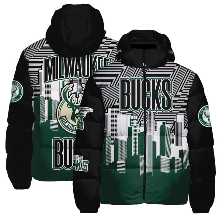 Milwaukee Bucks National Basketball Association Unisex Down Jacket STM V7