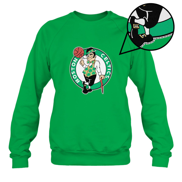 Boston Celtics Embroidered Sweatshirt National Basketball Association 2024 STM V1
