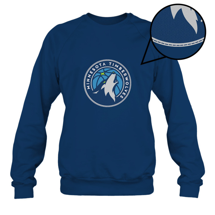 Minnesota Timberwolves Embroidered Sweatshirt National Basketball Association 2024 STM V1