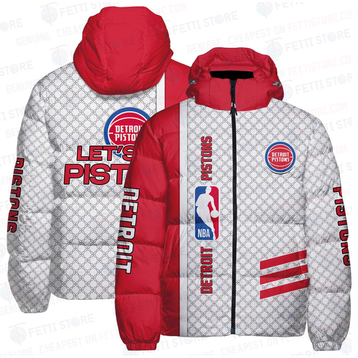 Detroit Pistons National Basketball Association Unisex Down Jacket STM V8