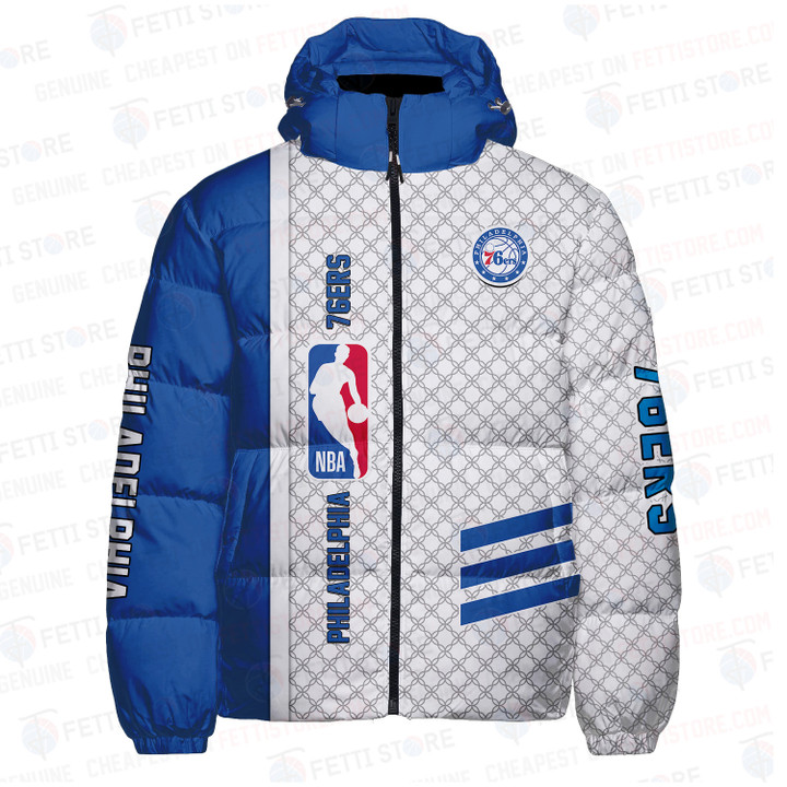 Philadelphia 76ers National Basketball Association Unisex Down Jacket STM V8