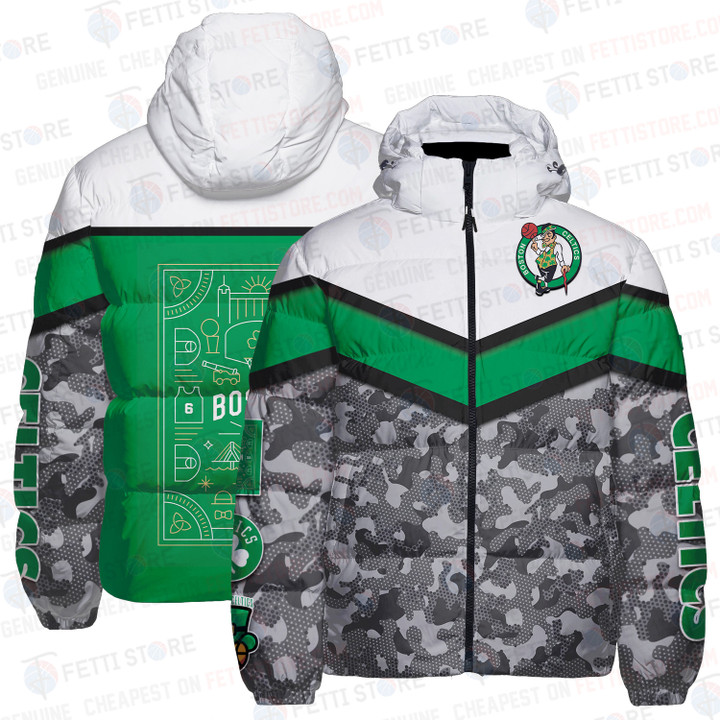 Boston Celtics National Basketball Association Unisex Down Jacket STM V9
