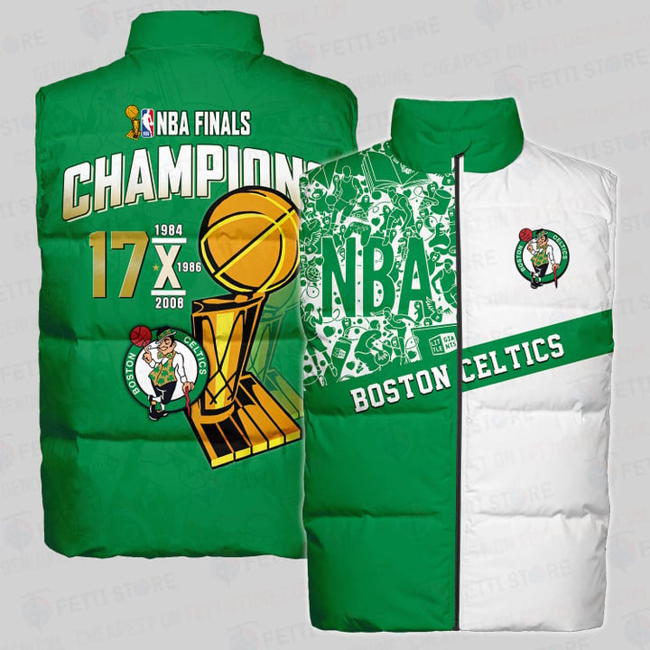 Boston Celtics National Basketball Association 2024 Unisex Down Vest STM V6