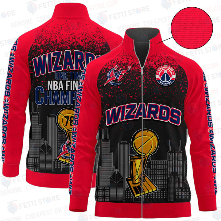 Washington Wizards National Basketball Association 2024 Unisex Stand Collar Jacket STM V4