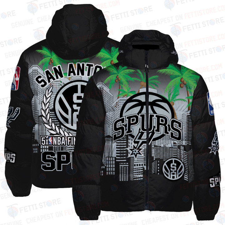 San Antonio Spurs National Basketball Association Unisex Down Jacket STM V11