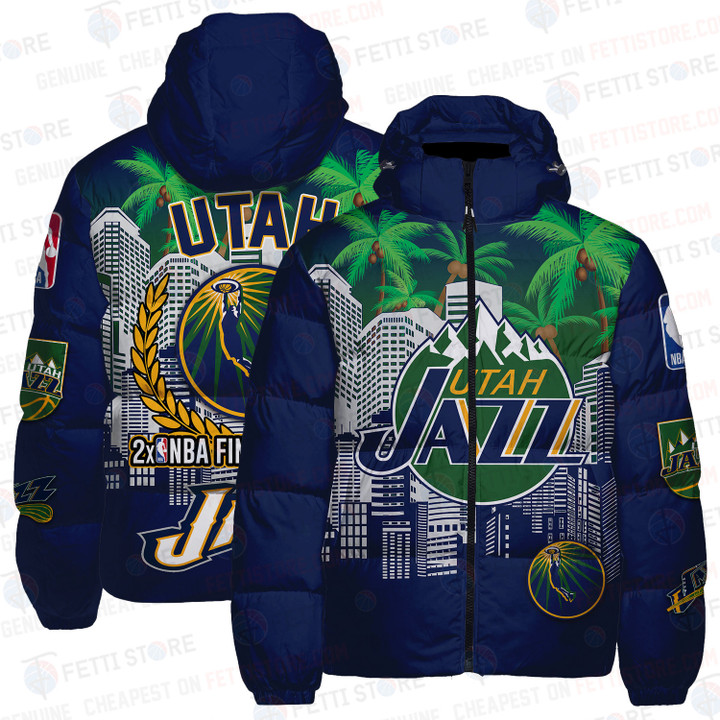 Utah Jazz National Basketball Association Unisex Down Jacket STM V11
