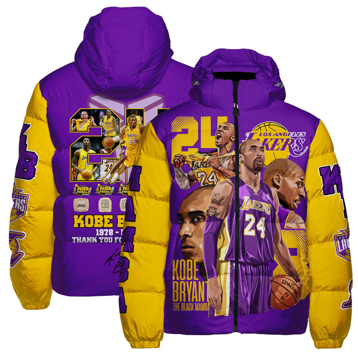 Kobe Bryant Los Angeles Lakers Unisex Down Jacket SFAT V7