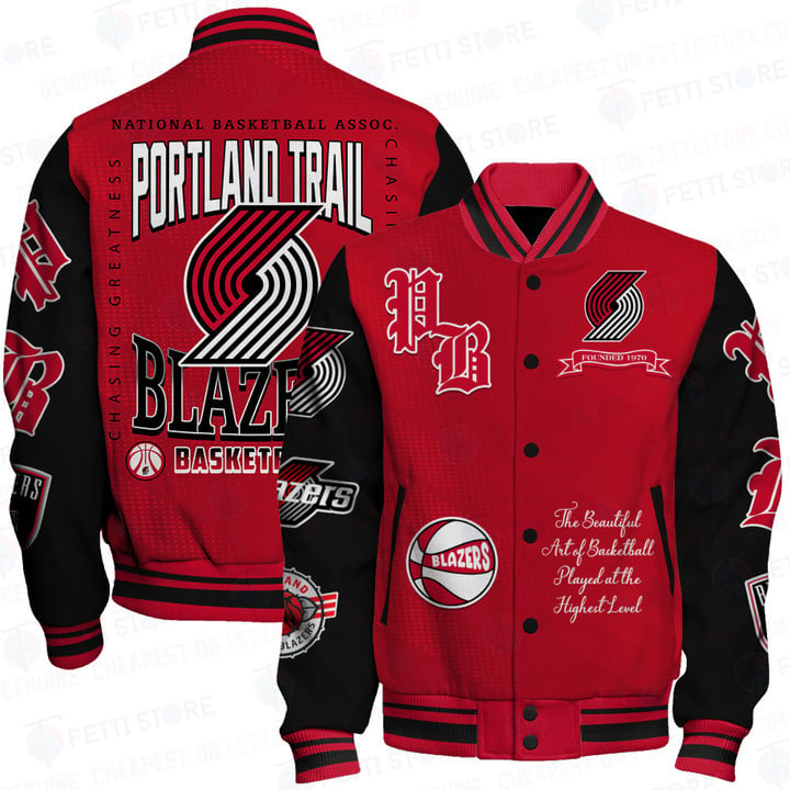 Portland Trail Blazers - National Basketball Association Print Varsity Jacket SFAT V25