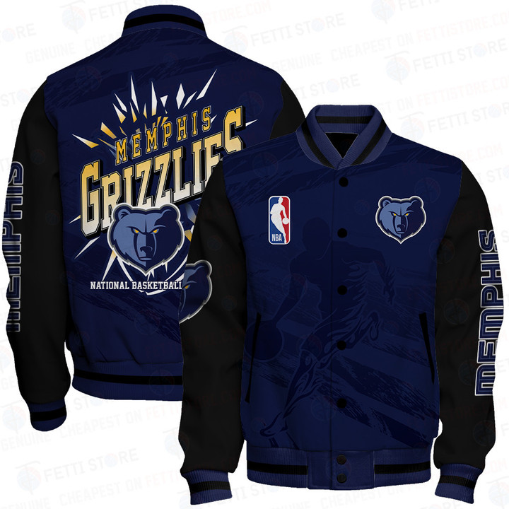 Memphis Grizzlies - National Basketball Association Print Varsity Jacket SFAT V27
